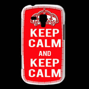 Coque Samsung Galaxy Trend Keep Calm Rouge