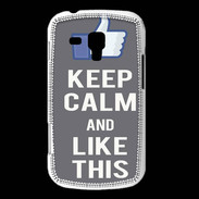 Coque Samsung Galaxy Trend Keep Calm Like This Gris