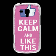 Coque Samsung Galaxy Trend Keep Calm Like This Rose