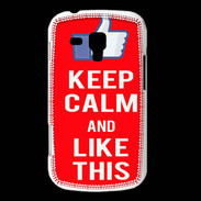 Coque Samsung Galaxy Trend Keep Calm Like This Rouge
