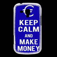 Coque Samsung Galaxy Trend Keep Calm Make money Bleu