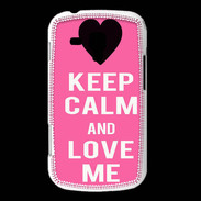 Coque Samsung Galaxy Trend Keep Calm Love me Rose