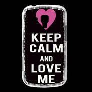 Coque Samsung Galaxy Trend Keep Calm Love Noir