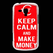Coque Samsung Galaxy Trend Keep Calm Make money Rouge