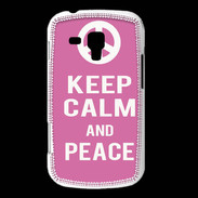 Coque Samsung Galaxy Trend Keep Calm Peace Rose