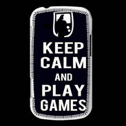 Coque Samsung Galaxy Trend Keep Calm Play games Noir