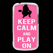 Coque Samsung Galaxy Trend Keep Calm Play on Rose