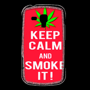 Coque Samsung Galaxy Trend Keep Calm Smoke Rouge