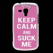 Coque Samsung Galaxy Trend Keep Calm Suck me Rose