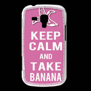 Coque Samsung Galaxy Trend Keep Calm Take Banana Rose