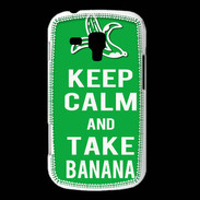 Coque Samsung Galaxy Trend Keep Calm Take Banana Vert