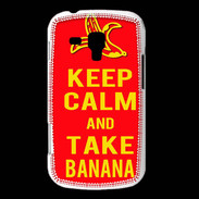 Coque Samsung Galaxy Trend Keep Calm Take Banana Rouge