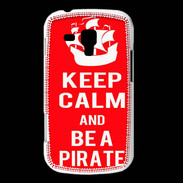Coque Samsung Galaxy Trend Keep Calm Be a Pirate Rouge