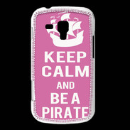 Coque Samsung Galaxy Trend Keep Calm Be a Pirate Rose
