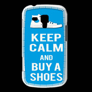Coque Samsung Galaxy Trend Keep Calm Buy Shoes Cyan 