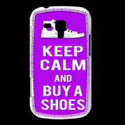 Coque Samsung Galaxy Trend Keep Calm Buy Shoes Violet