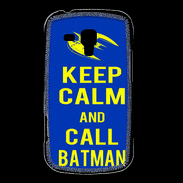 Coque Samsung Galaxy Trend Keep Calm Batman Bleu