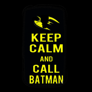 Coque Samsung Galaxy Trend Keep Calm Call Batman Noir