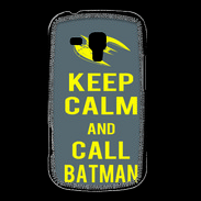 Coque Samsung Galaxy Trend Keep Calm Call Batman Gris