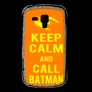 Coque Samsung Galaxy Trend Keep Calm Call Batman Orange