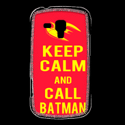 Coque Samsung Galaxy Trend Keep Calm Call Batman Rouge