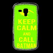 Coque Samsung Galaxy Trend Keep Calm Call Batman Vert pomme