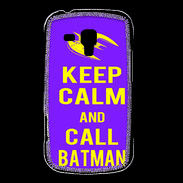 Coque Samsung Galaxy Trend Keep Calm Call Batman Violet