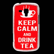 Coque Samsung Galaxy Trend Keep Calm Drink Tea Rouge