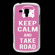 Coque Samsung Galaxy Trend Keep Calm Take Road Rose