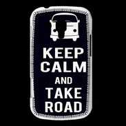 Coque Samsung Galaxy Trend Keep Calm Take Road Noir