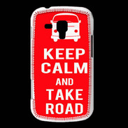 Coque Samsung Galaxy Trend Keep Calm Take Road Rouge