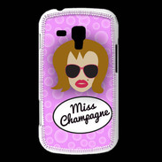 Coque Samsung Galaxy Trend Miss Champagne Rousse