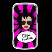 Coque Samsung Galaxy Trend Miss Fashion Brune