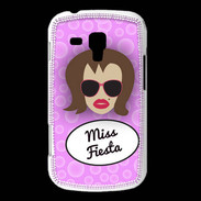 Coque Samsung Galaxy Trend Miss Fiesta Chatain