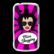 Coque Samsung Galaxy Trend Miss Shopping Brune