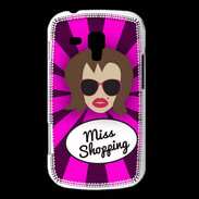 Coque Samsung Galaxy Trend Miss Shopping Chatain
