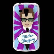 Coque Samsung Galaxy Trend Mister Shopping Chatain