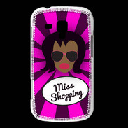 Coque Samsung Galaxy Trend Miss Shopping Black