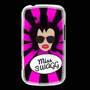 Coque Samsung Galaxy Trend Miss Swag Brune