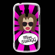 Coque Samsung Galaxy Trend Miss Swag Chatain