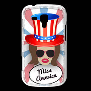 Coque Samsung Galaxy Trend Miss USA Chatain