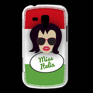 Coque Samsung Galaxy Trend Miss Italie Brune