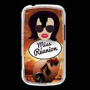 Coque Samsung Galaxy Trend Miss Réunion Brune