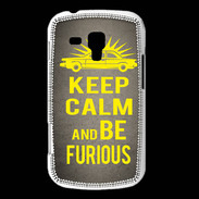 Coque Samsung Galaxy Trend Keep Calm and Be Furious Gris
