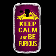 Coque Samsung Galaxy Trend Keep Calm and Be Furious Rose