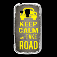Coque Samsung Galaxy Trend Keep Calm and Take o road 2 Gris