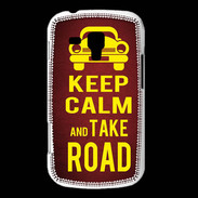 Coque Samsung Galaxy Trend Keep Calm and Take o road 2 Rouge