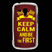 Coque Samsung Galaxy Trend Keep Calm and Be the First Rouge