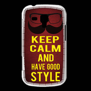 Coque Samsung Galaxy Trend Keep Calm and Have a good Style Rouge