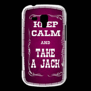 Coque Samsung Galaxy Trend Keep Calm and Take Jack Rose